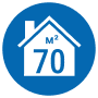 70 м² 70 м²